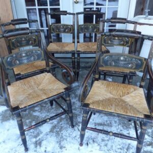 set of 6 Lambert Hitchcock chairs