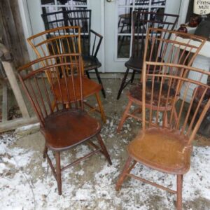6 Bird Cage Windsor Chairs