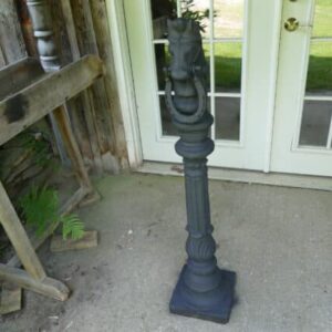 Antique Cast Iron Horse Hitching post