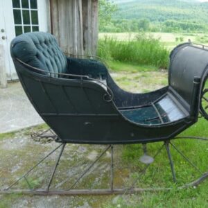 Antique Black Sleigh